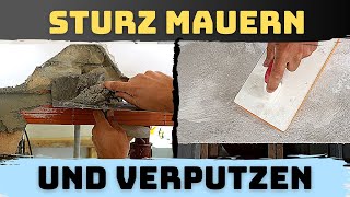 Sturz einmauern Türsturz verputzen amp Fensterbank aufmauern  Durchreiche selber machen Teil 3 [upl. by Kent]