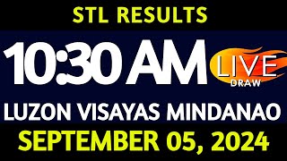 Stl Result Today 1030 am draw September 05 2024 Thursday Luzon Visayas and Mindanao Area LIVE [upl. by Clarinda]