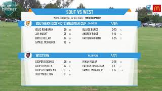 Country Cricket NSW  Bradman Cup  Round 1  Southern Districts Bradman Cup v Western [upl. by Myron]