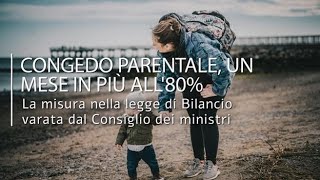 Congedo parentale facoltativo un mese in più all’80 dello stipendio [upl. by Celeski994]