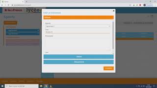 Créer un agenda sur MonLycee net [upl. by Htebzile456]