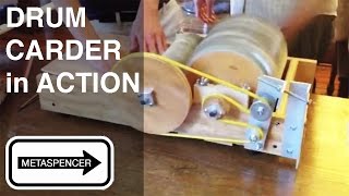 DIY Drum Carder  Plans on Etsy [upl. by Yendirb207]