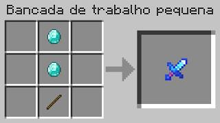 EU CONSIGO CRAFTAR ITENS PEQUENOS NO MINECRAFT [upl. by Felike255]