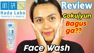 Review HADA LABO Gokujyun Ultimate Moisturizing Face Wash  Risa Florendo [upl. by Siramad655]