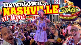 Downtown NASHVILLE at NIGHT  Youve NEVER Seen ANYTHING Like this [upl. by Seth]