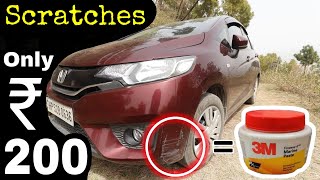 How to remove scratches from Car at Home  Only Rs 200  3M Rubbing Compound cheap  Engineer Singh [upl. by Atalya]