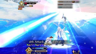 FGO NA Lostbelt 3  Section 16 44  Mayall Boss Fight  Merlin Solo [upl. by Saree]