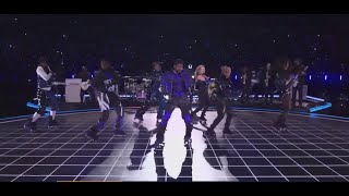 Super Bowl halftime show lights up with Ushers rollerskating extravaganza [upl. by Simmons]