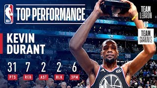 Kevin Durant Takes Home KIA AllStar Game MVP Honors  2019 NBA AllStar [upl. by Topping]