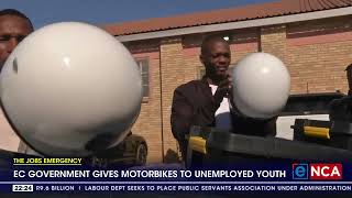 EC govt gives motorbikes to unemployed youth [upl. by Narahs420]