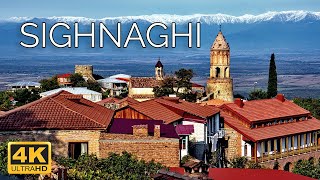 Sighnaghi Georgia 🇬🇪  4K Drone Footage [upl. by Roberts]