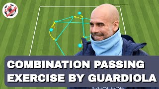 Passing combination drill by Guardiola [upl. by Reade]