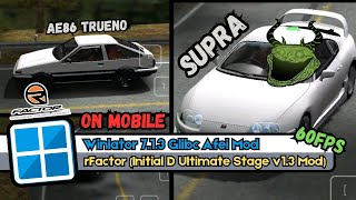 rFactor Initial D Mod  Winlator 713 Glibc Amod Afei┃Tutorial and Gameplay Android [upl. by Ellan]