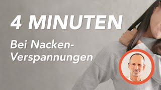 Nackenverspannungen Probiere diese 4 Minuten Übung [upl. by Ambert]