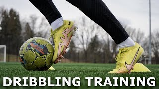 Improve Your Close Control Dribbling  Full Individual Dribbling Training Session [upl. by Enneicul113]