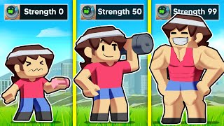 Upgrading Into The STRONGEST MAN In Roblox [upl. by Townshend]