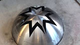 Waterjet 3D cutting of a stainless steel serving bowl [upl. by Loram]