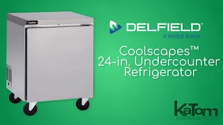 Delfield Coolscapes™ 24in Undercounter Refrigerator GUR24PS [upl. by Anwahsit]