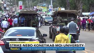 Moi University Lecturers strike over Salaries [upl. by Josi]