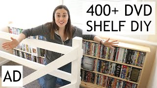 DIY DVD Storage Pine Shelf  AD  The Carpenters Daughter [upl. by Rora]