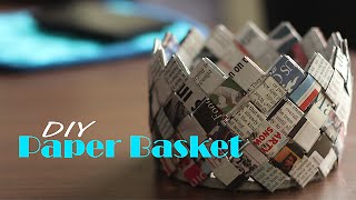 How to make Paper Basket  Do It Yourself [upl. by Reace]