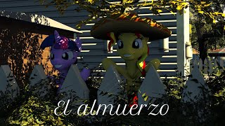 Twilight sparkle 🦄✨ y sunset shimmer 🦄🌇blender SFM  El almuerzo 🥪🍽️ crazy twilight 🦄 vs kiwi 🥝 [upl. by Auehsoj]