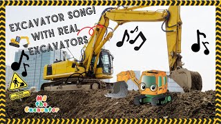 Construction Vehicles for Kids  Excavator Song [upl. by Masry]