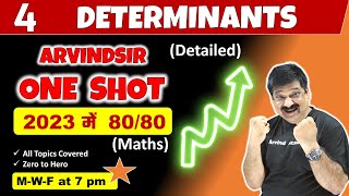 Determinants One shot video for Class 12 Maths NCERT for CBSE Boards 2023 [upl. by Ahseihs]