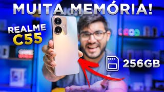 CHEGOU O Smartphone MAIS BARATO com 256GB para comprar no Brasil em 2023 Realme C55 [upl. by Darryn]