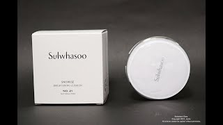 1min Review  Kbeauty  Sulwhasoo  Snowise Brightening Cushion N21 [upl. by Alejandro]