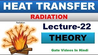 RADIATION  HEAT TRANSFER  LECTURE22  GATE LECTURES IN HINDI [upl. by Nylehtak606]