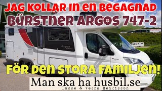 Jag kollar in en Bürstner Argos 7472 En husbil för den stora familjen Här en begagnad i Skåne [upl. by Cigam]