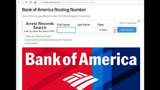 How to Find Bank of America Routing Number [upl. by Porter]