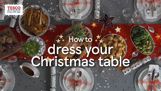 How to Dress your Christmas Table  Tesco [upl. by Ilenna]