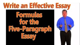 How to Write an Essay Formulas for 5Paragraph Essay [upl. by Ecneralc]