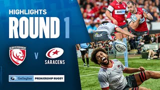 Gloucester v Saracens  HIGHLIGHTS  OnyeamaChristie Shines  Gallagher Premiership 202425 [upl. by Milman50]