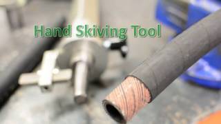 Hydraulic Hose Skiving Tool [upl. by Nahtanaj]