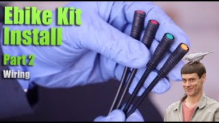 Installing Ebikeling kit Electric bike kit Wiring and accessories to the controller part 2 [upl. by Melodee]