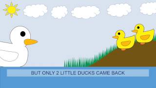 Five Little Ducks  Counting Numbers Nursery Rhymes by kidzstation [upl. by Norbie]