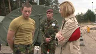 Prinses Máxima bezoekt de Landmacht 2010 [upl. by Atteyek]