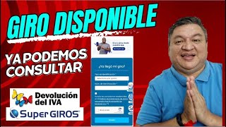 🔵 SUPERGIROS YA TIENE DISPONIBLE La COSULTA De GIROS De DEVOLUCION DEL IVA CON TU NUMERO DE CC ✅ [upl. by Ennyletak]