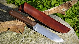 Leather working  Sheath for my Frontier Knife [upl. by Assiral]