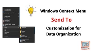 Customizing MS Windows SendTo Menu for Efficient Data Management [upl. by Yrrot]