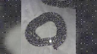 25000 DIAMOND TENNIS CHAIN 20 POINTERS 14K WHITE GOLD [upl. by Lucille]