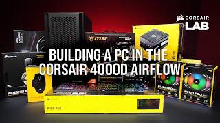 CORSAIR 4000D Airflow PC Build – Ryzen 5950X With RX 6900 XT [upl. by Ahcatan]