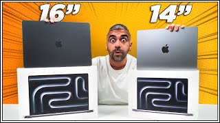 M3 MacBook Pro 14quot vs M3 Max MacBook Pro 16quot Unboxing  Space Black Color Differences 🖤 [upl. by Oiredised925]