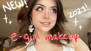 NEW Updated 2021 EGirl Makeup Tutorial [upl. by Ettigdirb216]