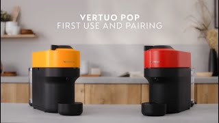 Nespresso Vertuo Pop  First use and Connectivity [upl. by Ithnan374]