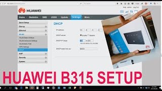 Unboxing and setup of a Huawei B315 router [upl. by Laurena]