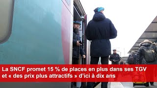 La SNCF promet 15  de places en plus dans ses TGV et « des prix plus attractifs » d’ici à dix ans [upl. by Colpin]